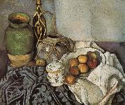 Paul Cezanne, bottle of still life of fruit
